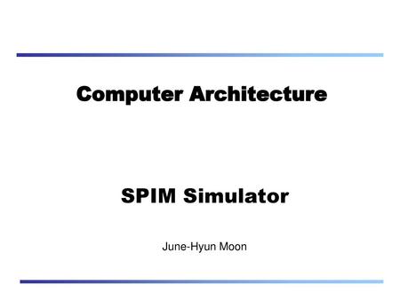 Computer Architecture