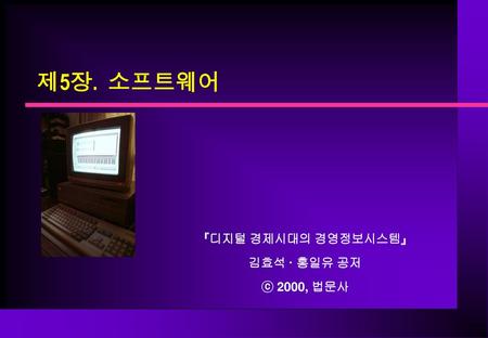 『디지털 경제시대의 경영정보시스템』 김효석 · 홍일유 공저 ⓒ 2000, 법문사