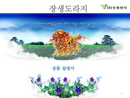 장생도라지 상품 설명서 http://www.jinpyung.co.kr http://www.jinpyung.co.kr.