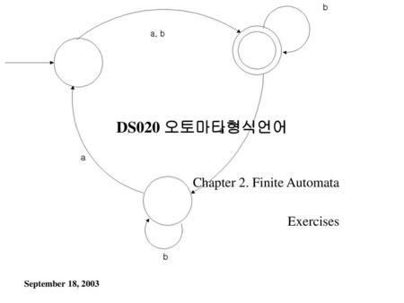 Chapter 2. Finite Automata Exercises