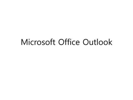 Microsoft Office Outlook