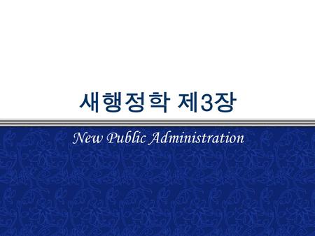 New Public Administration