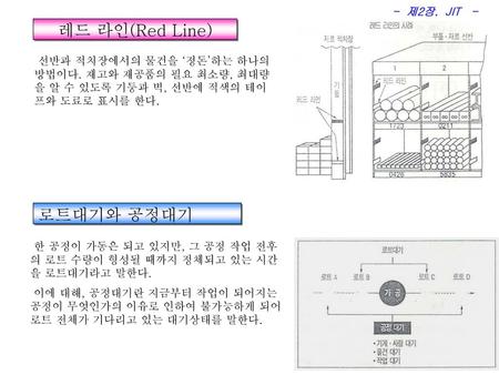 레드 라인(Red Line) 로트대기와 공정대기 - 제2장. JIT -