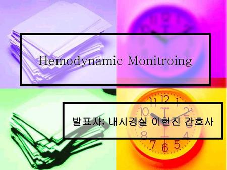 Hemodynamic Monitroing