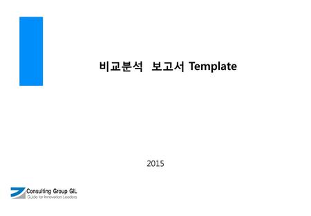 비교분석 보고서 Template 2015.