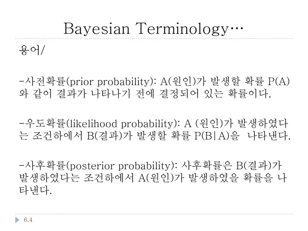 Bayesian Terminology…