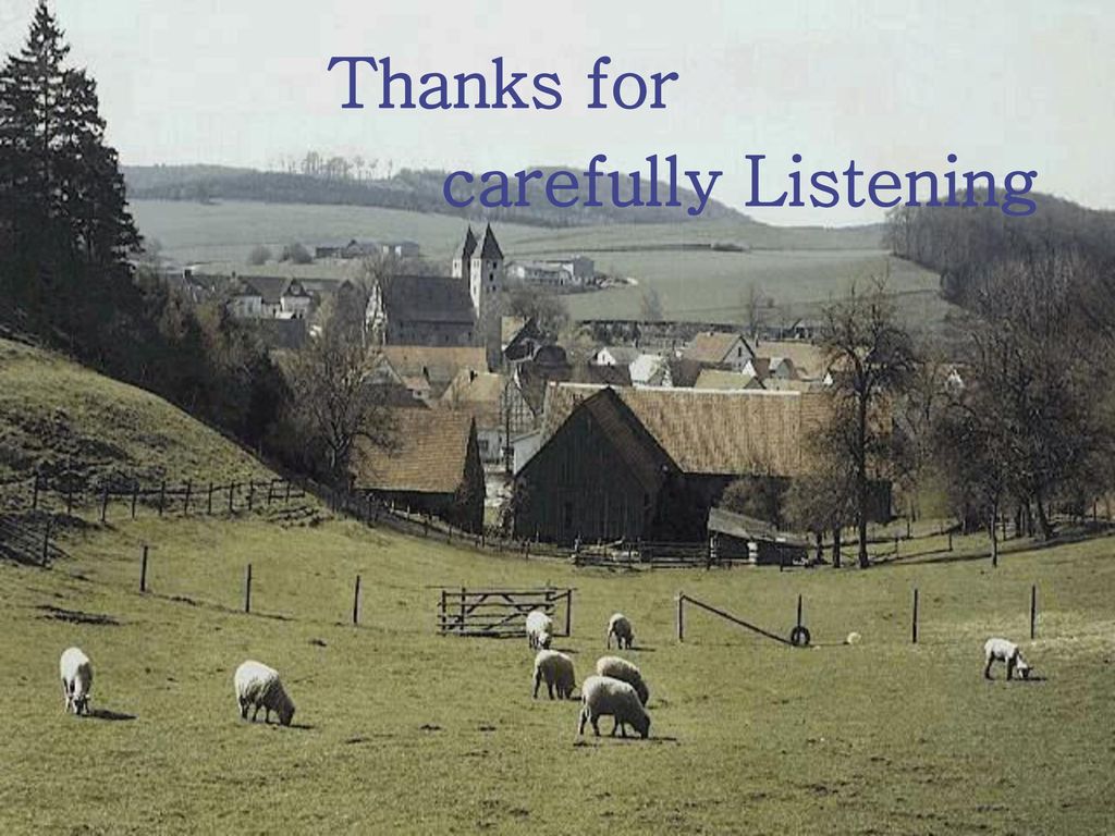 Thanks for carefully Listening