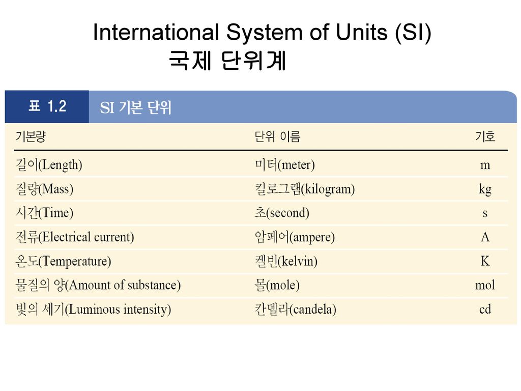 International System of Units (SI)