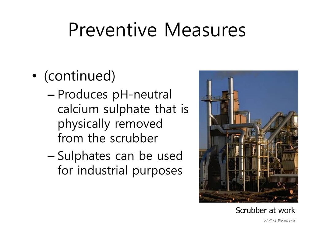 Preventive Measures (continued)