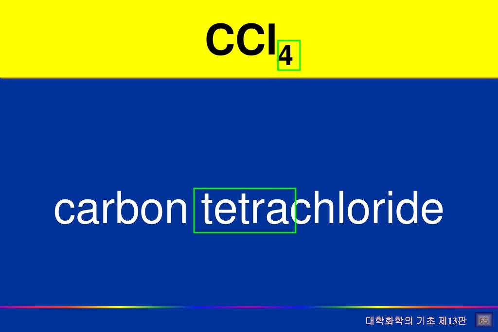CCl4 carbon tetrachloride 65