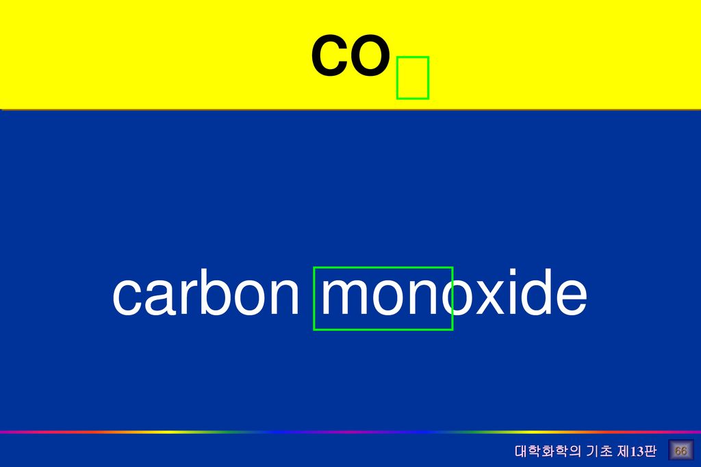 CO carbon monoxide 66