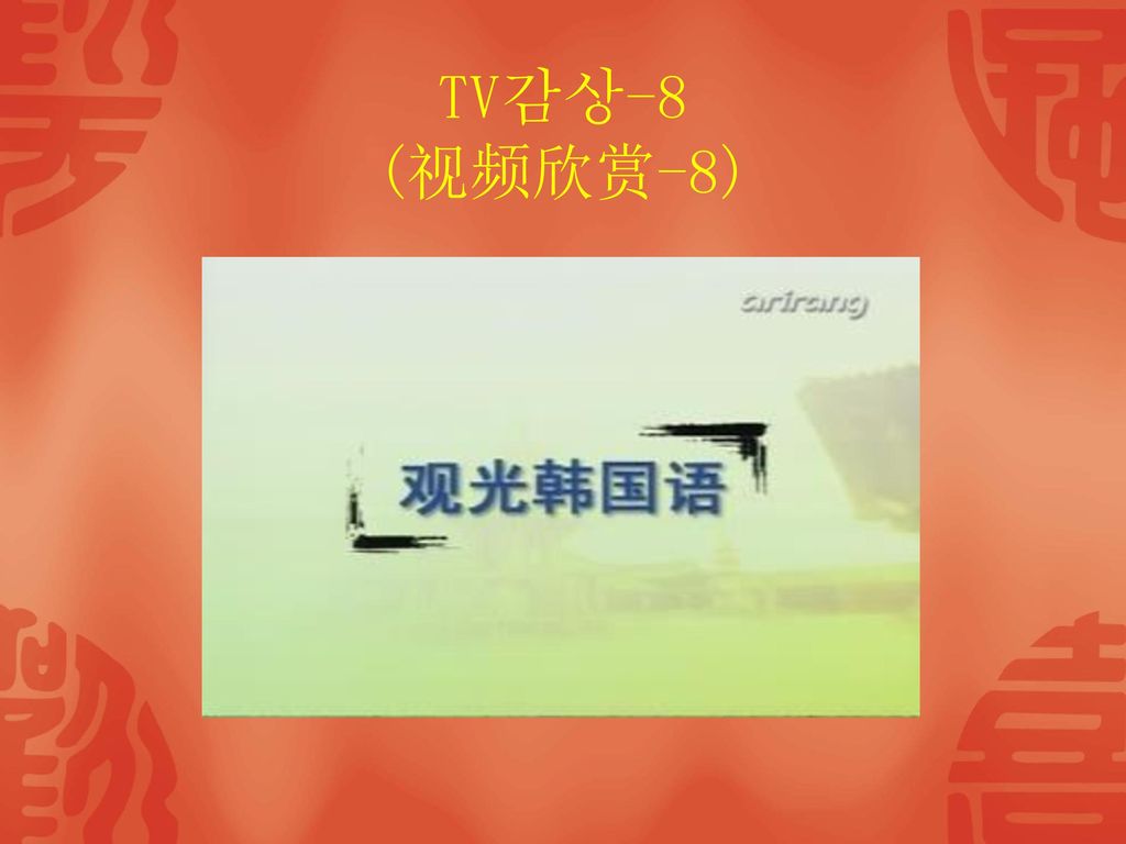 TV감상-8 (视频欣赏-8)