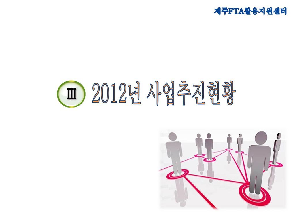 제주FTA활용지원센터 III 2012년 사업추진현황