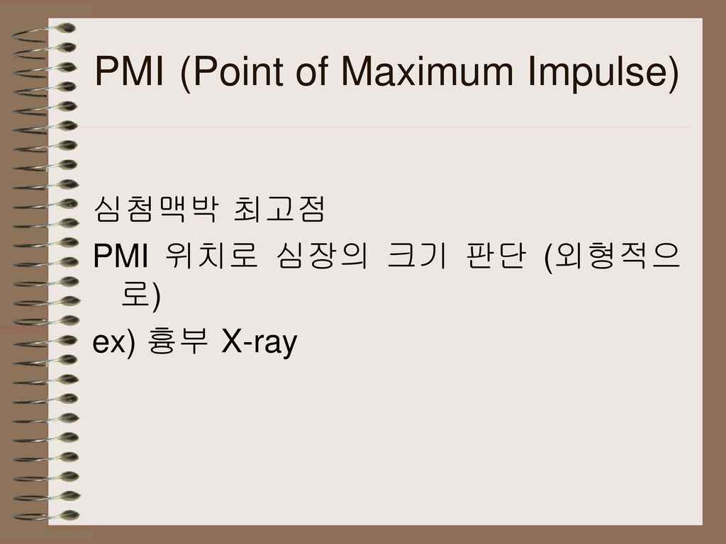 PMI (Point of Maximum Impulse)