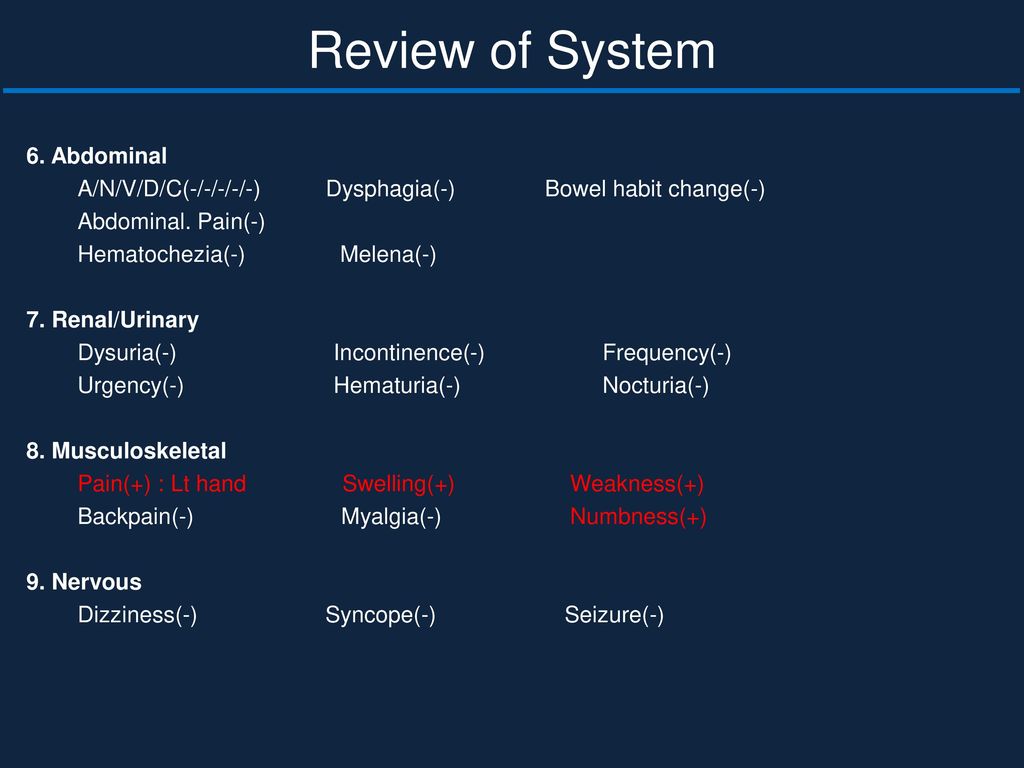 Review of System