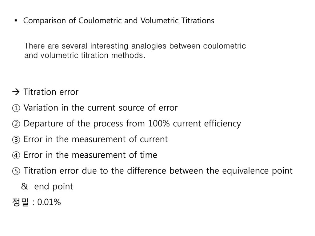 Chapter 24. Coulometry 1) Electrogravimetry: Sample Soln.+ Pt전극(wire ...