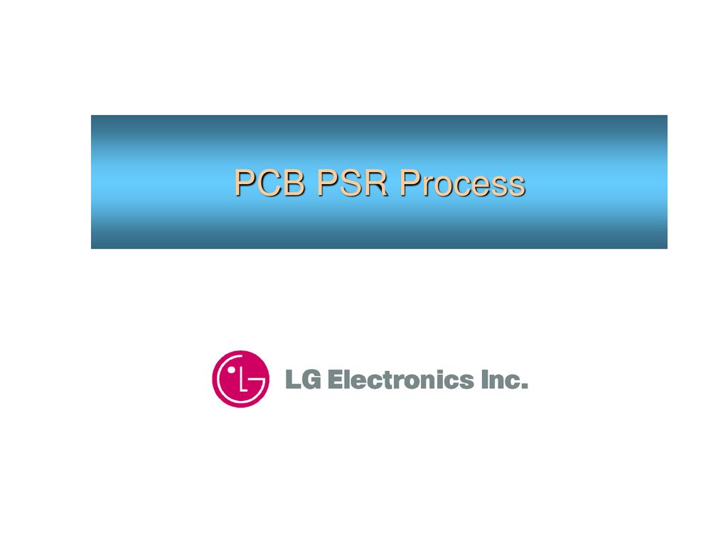 PCB PSR Process