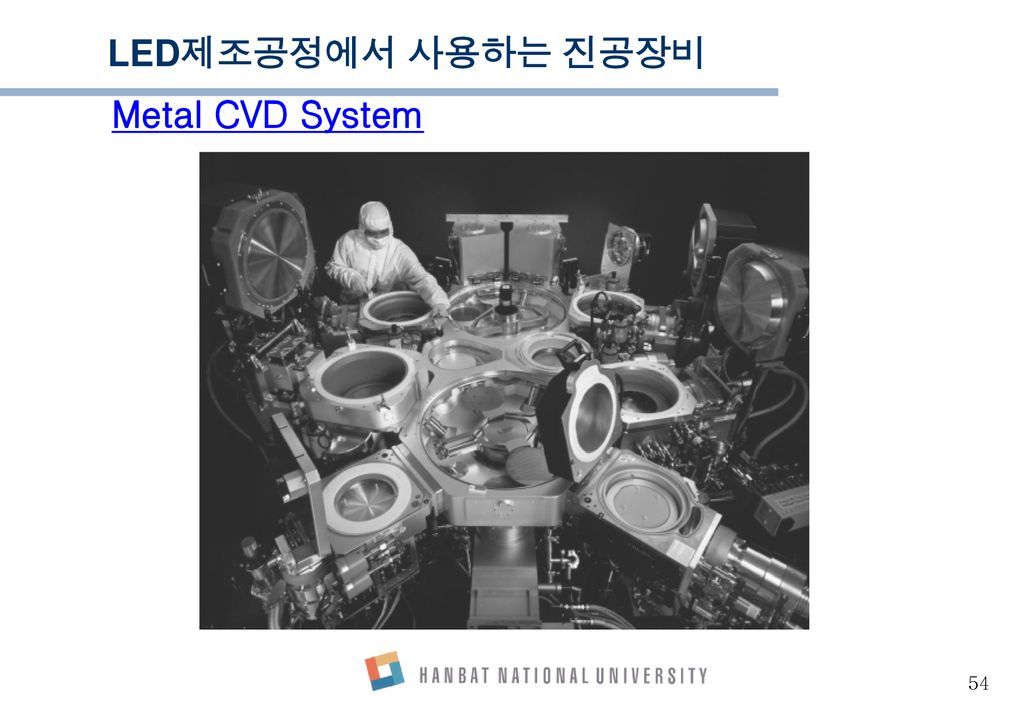 LED제조공정에서 사용하는 진공장비 Metal CVD System