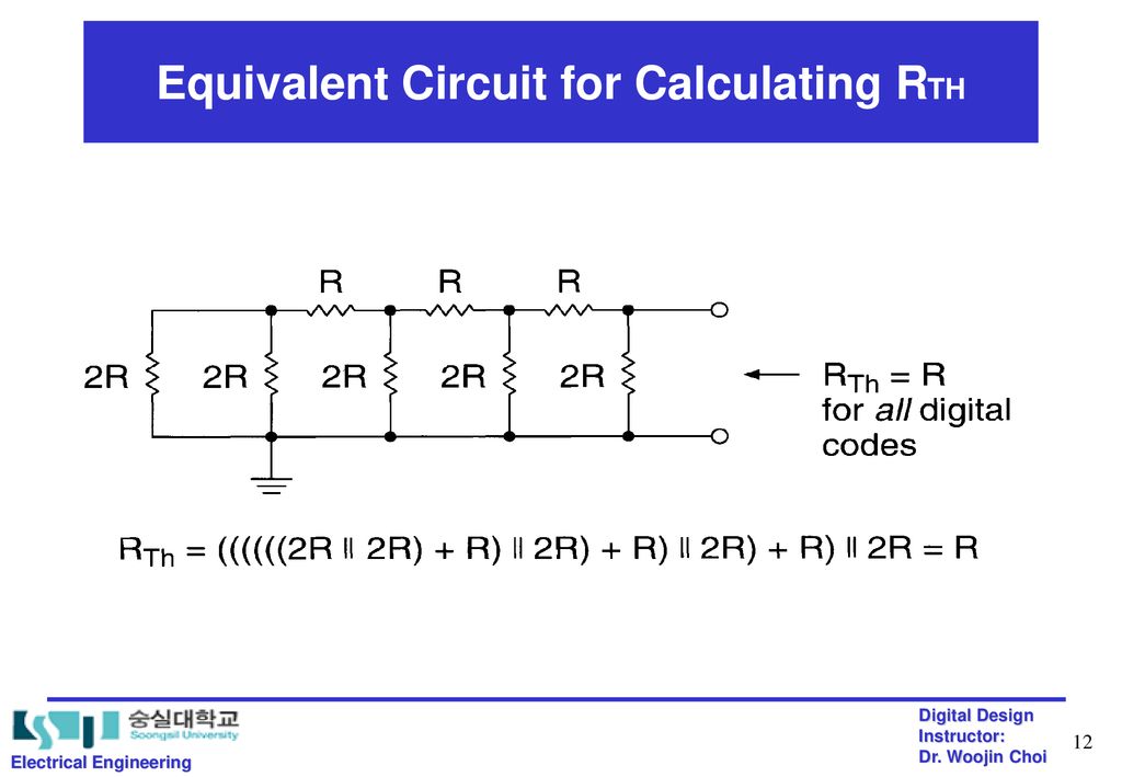 Equivalent Circuit for Calculating RTH
