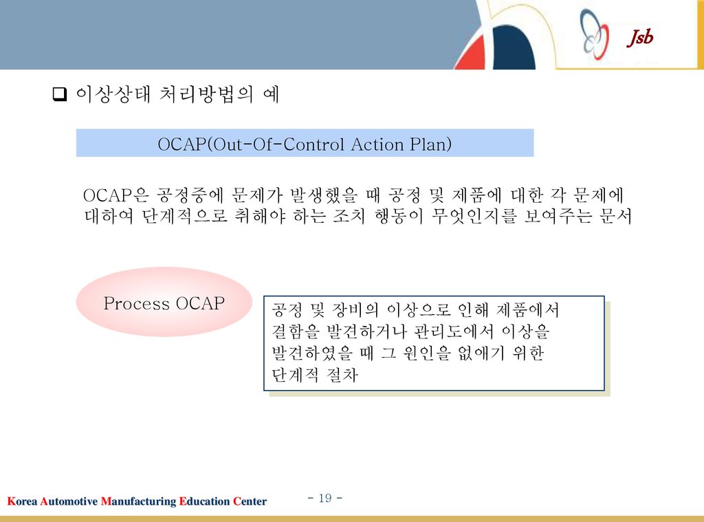 OCAP(Out-Of-Control Action Plan)