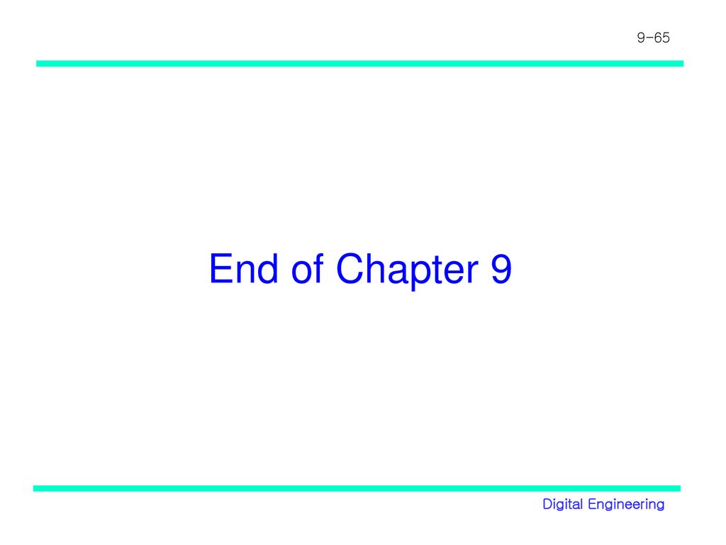 End of Chapter 9