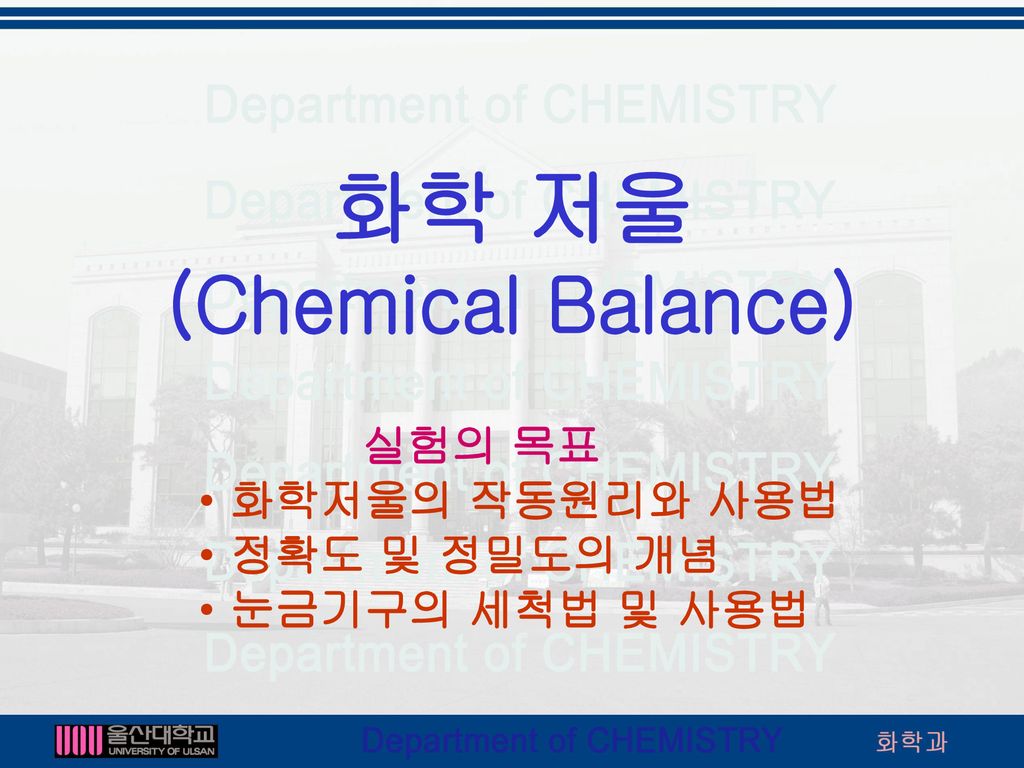 화학 저울 (Chemical Balance)